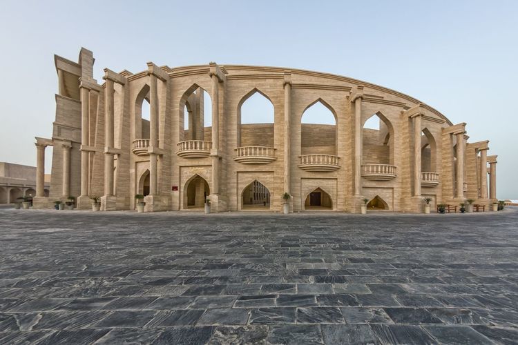The amphitheater in katara culture village doha qatar daylight view