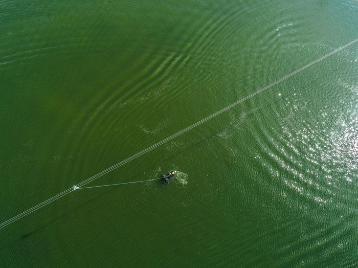 Aerial view of sea