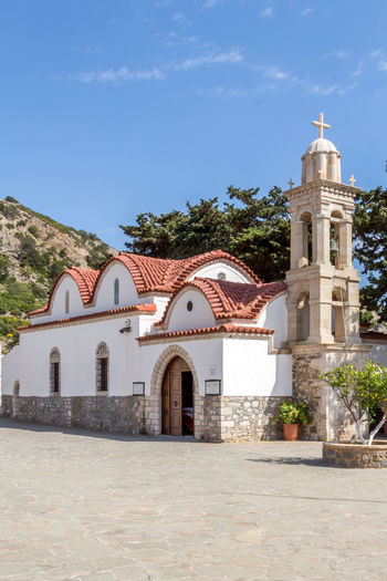 Skiadi monastery in rhodes, greece