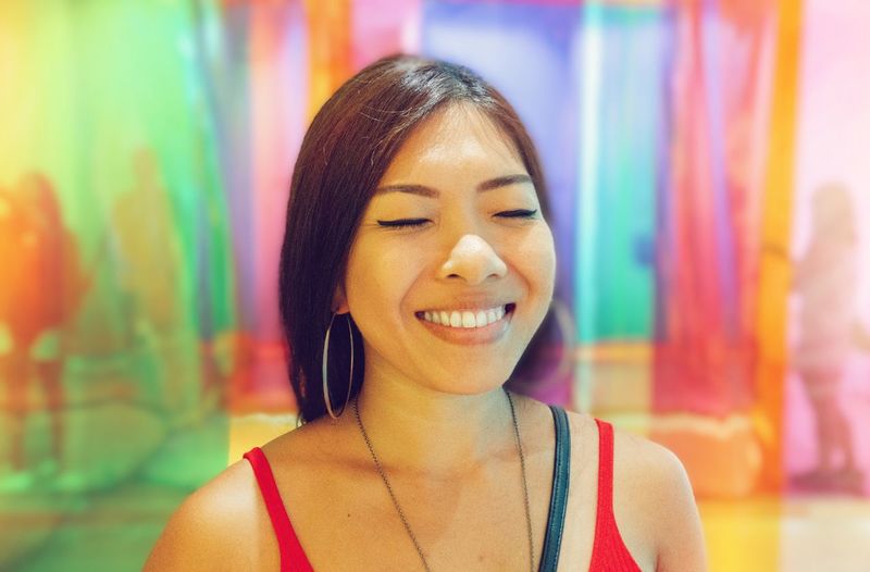 Portrait of a smiling young woman