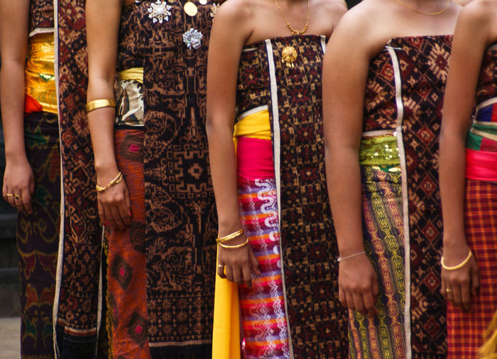 Gringsing traditional cloth from the ancient village of tenganan in karangasem, bali, indonesia.