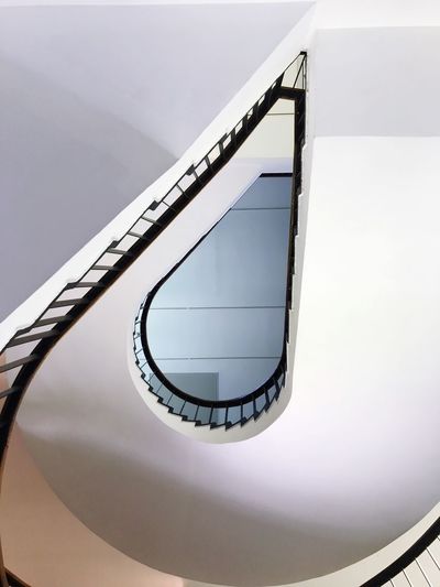 Close-up of modern staircase