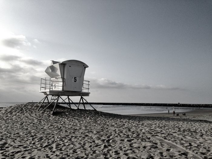 Lookout tower on beach