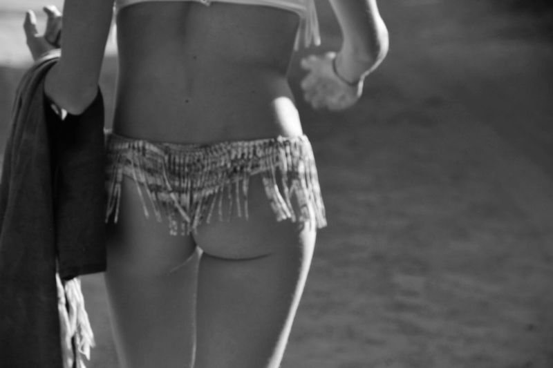 Low section of women standing outdoors