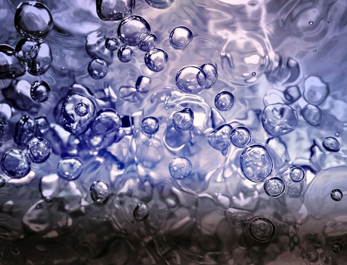 Full frame shot of wet bubbles water