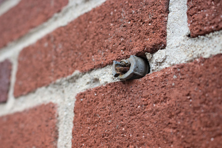 Close-up of concrete, brick wall