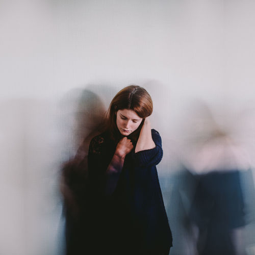 1/52 } “I’ve been worrying that we all live our lives in the confines of fear” (Ben Howard) Conceptual Exposure Fear Fragility Movement Portrait Of A Woman Self Portrait Young Adult