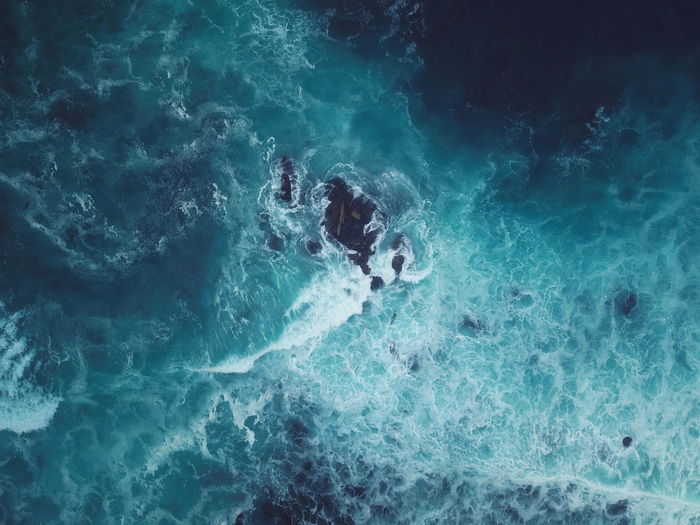 Aerial view of sea