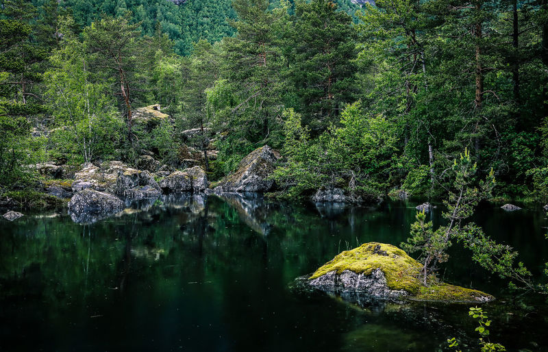 The tiny lake in norway