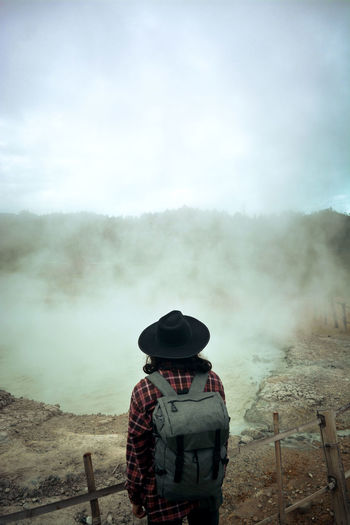 Travel to sikidang crater, dieng - central java