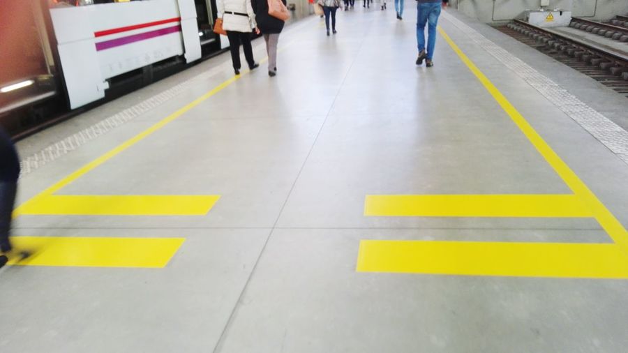 People walking on street
