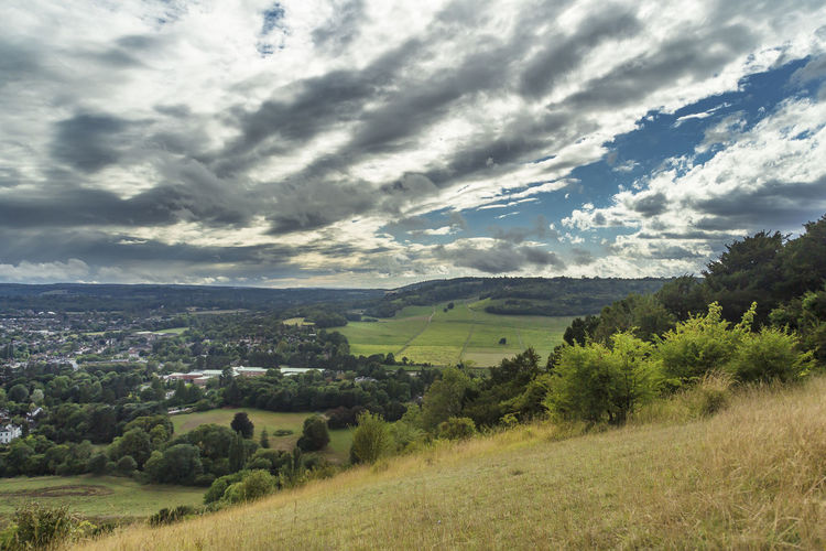 Scenic view of landscape against sky
