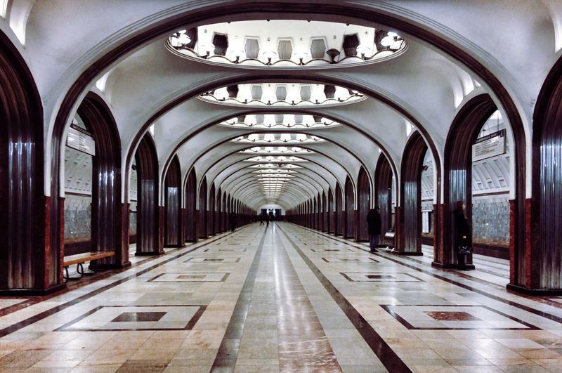 Subway of metro station
