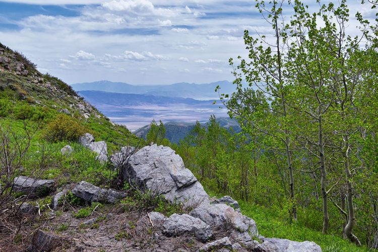 Rocky mountain wasatch front butterfield canyon oquirrh mountains utah, united states.