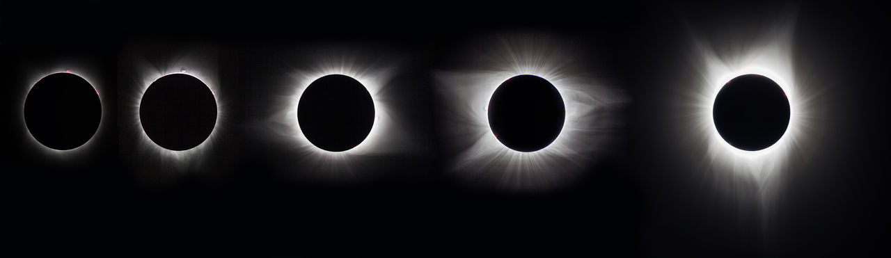 Multiple image of eclipse