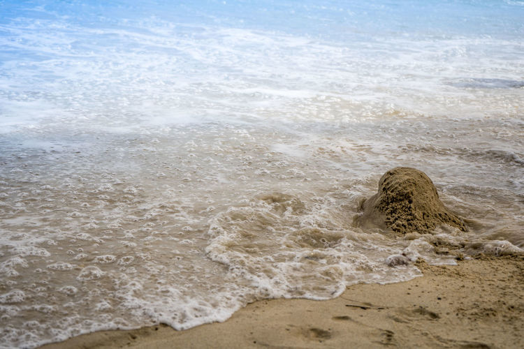 Image result for crumbling sandcastles and footprints