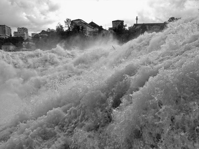Scenic view of rhine falls