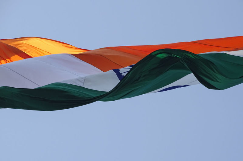 Tallest indian tricolor flag hoisted for independence day and republic day celebrations