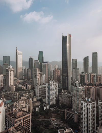 Cityscape against sky