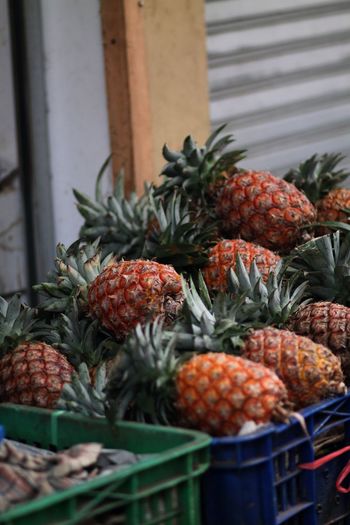 Pineaple in traditional  market, lembang indonesia
