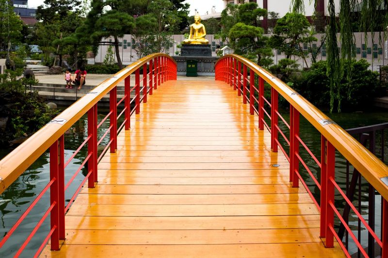 Footbridge over water