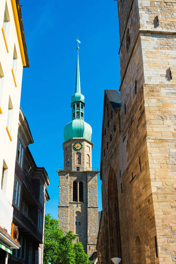 Low angle view of historic building