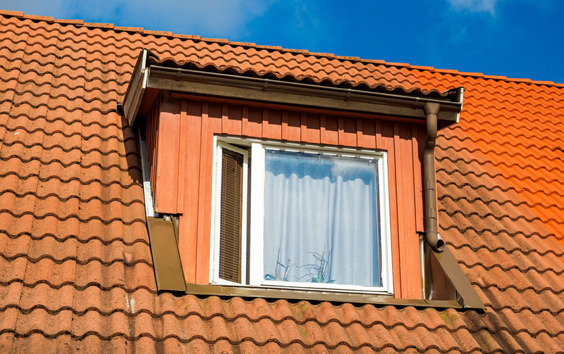 View of window and tiled roofing