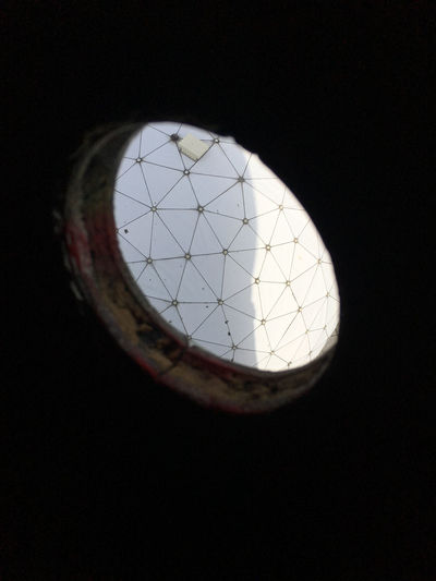 Low angle view of circular object