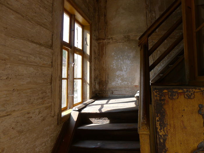 Inside old house