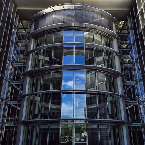 Low angle view of modern building