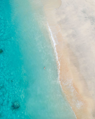 Tropical beach from above
