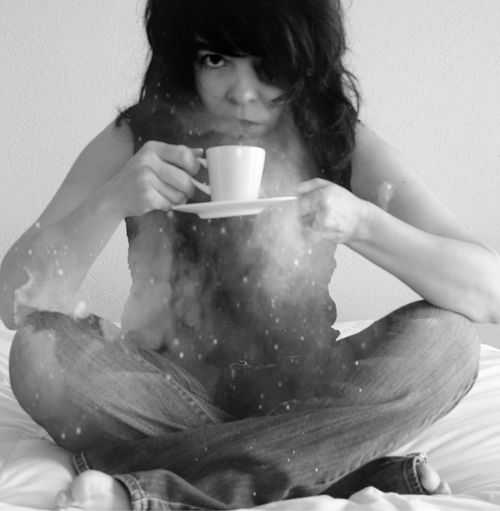 Person holding food