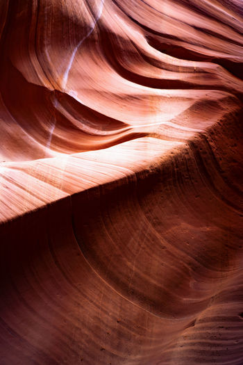 Low angle view of rock formation