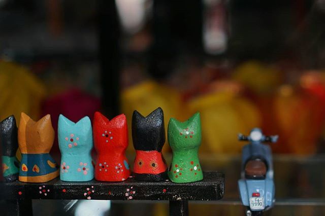 Close-up of multi colored objects