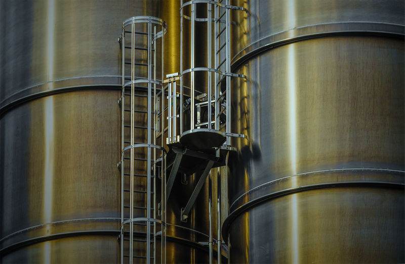Close-up of machinery in factory