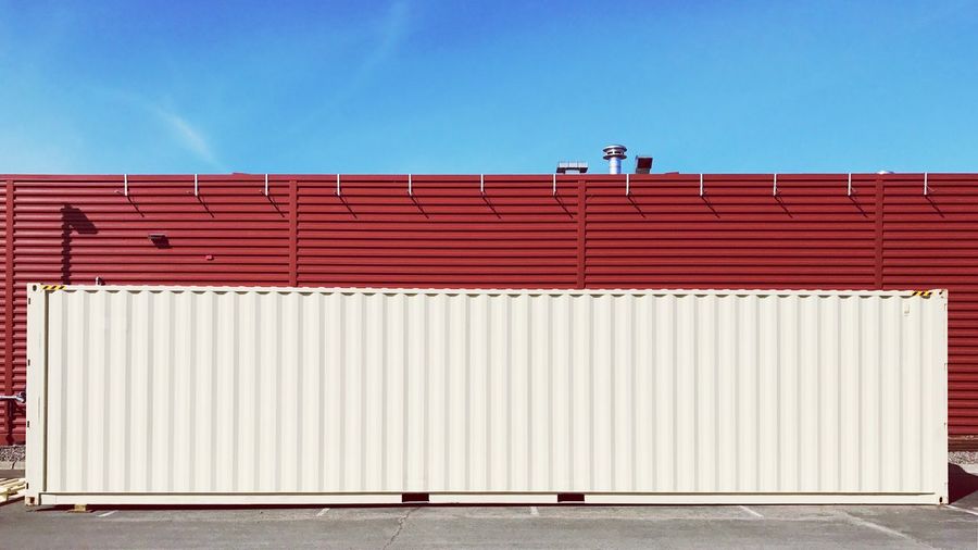 View of cargo container