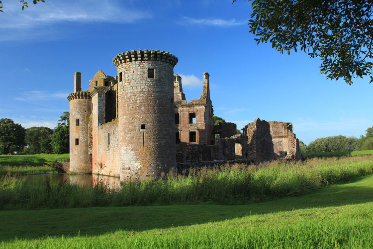 Caerlaverock castle, dumfries, scotland