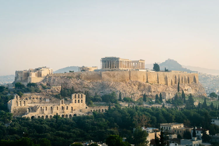 Acropolis in athens greece