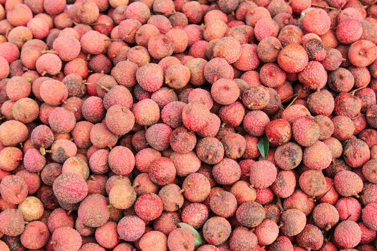 Detail shot of litchis