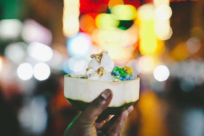 The coconut ice cream