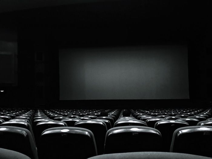 Empty chairs in room