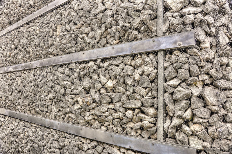 Fence by stones