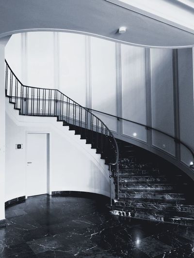Interior of lobby with staircase