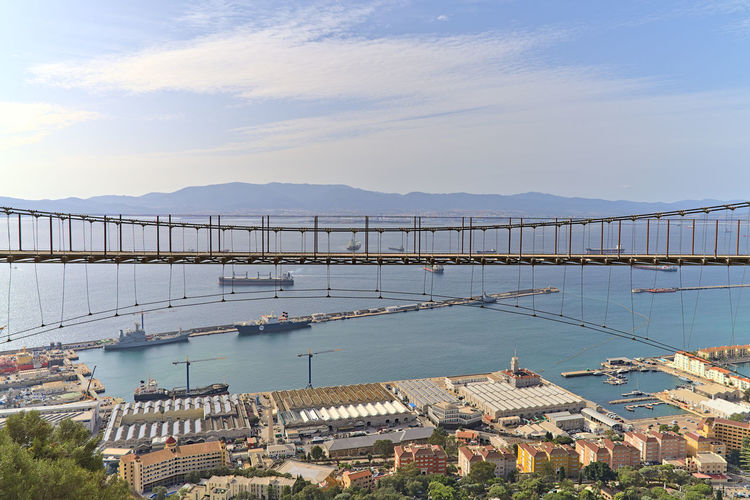 View at windsor suspension bridge on gibraltar