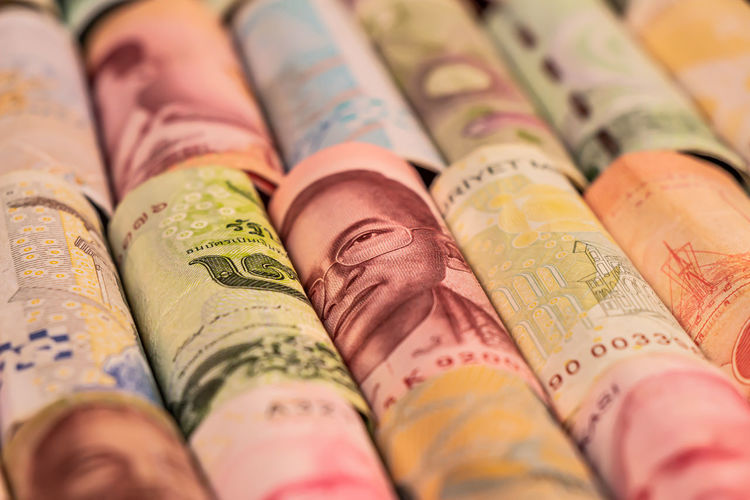 Full frame shot of banknotes