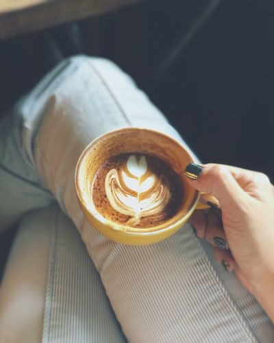 Chilling with a cup of coffee