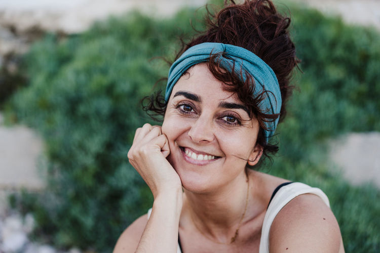 Portrait of a smiling young woman