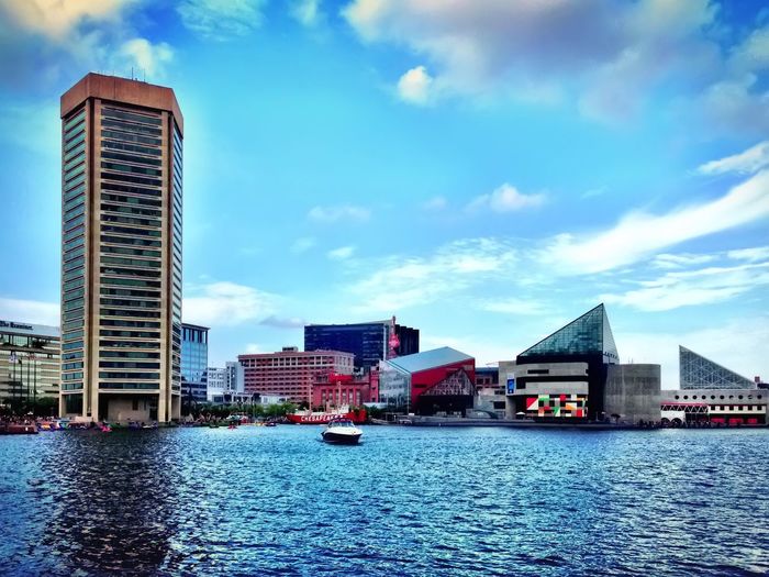 River with buildings in background