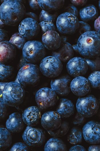 Full frame shot of blueberries