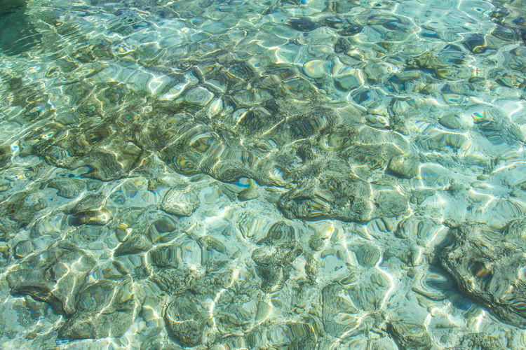 Crystal clear water of the tropical sea